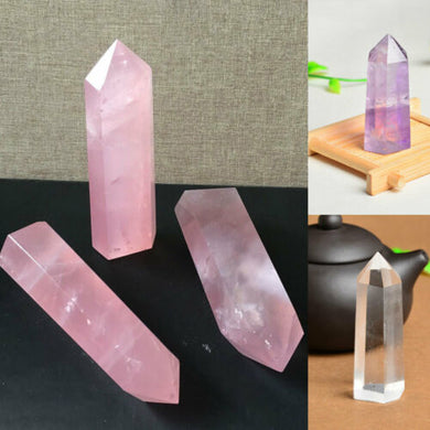 Pink Rose Quartz Crystal Point