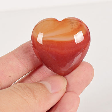 Carnelian Heart-shaped Love Stone