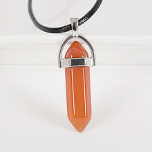 Load image into Gallery viewer, 30mm Natural Carnelian Hexagonal Pendulum