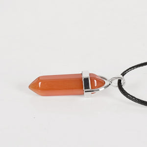 30mm Natural Carnelian Hexagonal Pendulum