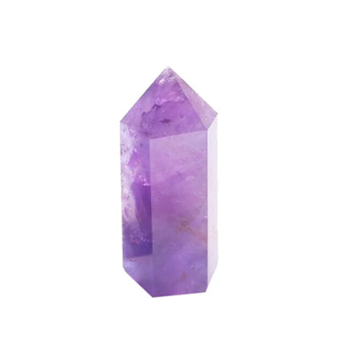 Amethyst Fluorite Crystal Point Hexagonal Wand