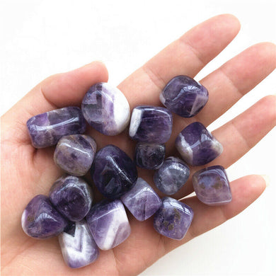 Natural Amethyst Tumbled Crystals -  Healing Stones (50g of 10-20mm)