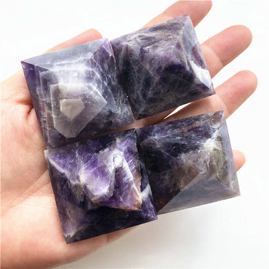 1 PC Dream Amethyst Pyramid Crystal Energy - Meditation