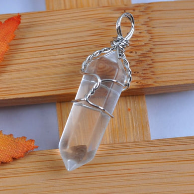 Natural Quartz Lucky Point Pendulum