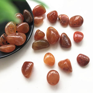 Natural Tumbled Red Carnelian Stones