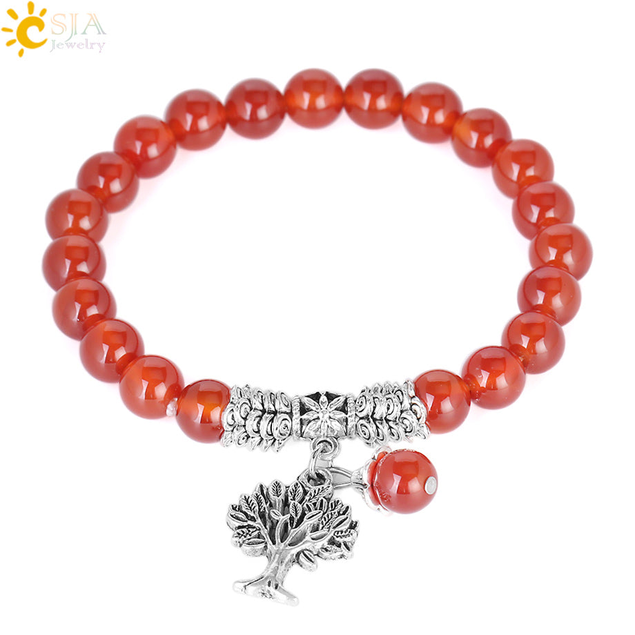 Tree of Life - Carnelian  Bracelets Bangles