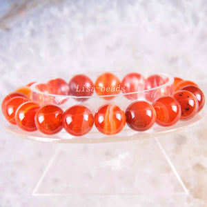 Red Veins Carnelian Bracelets