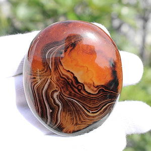 2" Natural Red Carnelian Geode  Polished Crystal