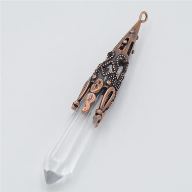 Retro Clear Quartz Pendulum